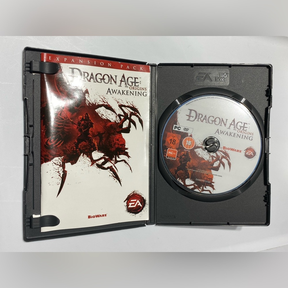 Dragon Age Origins Awakening 2010 PC Game Expansion Pack Complete Mint Disk